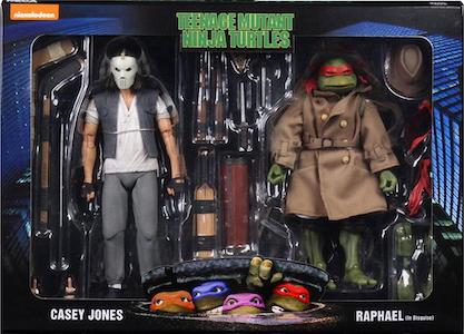 Teenage Mutant Ninja Turtles NECA Casey Jones and Raphael in Disguise (90s Movie)