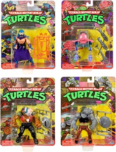 Teenage Mutant Ninja Turtles Playmates Classic 4inch Mutant 4 Pack