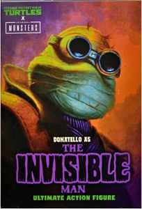 Teenage Mutant Ninja Turtles NECA Donatello as The Invisible Man (Universal Monsters)