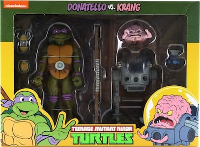 Teenage Mutant Ninja Turtles NECA Donatello vs Krang (Cartoon)
