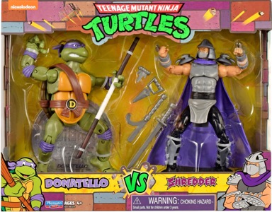 Teenage Mutant Ninja Turtles Playmates Donatello vs Shredder