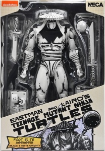 Teenage Mutant Ninja Turtles NECA Foot Elite Assassin (Black & White - Mirage Comics)