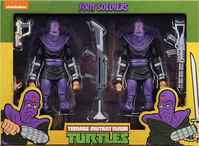 Teenage Mutant Ninja Turtles NECA Foot Soldiers 2 Pack (Cartoon) thumbnail