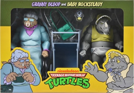 Teenage Mutant Ninja Turtles NECA Granny Bebop and Baby Rocksteady (Cartoon)