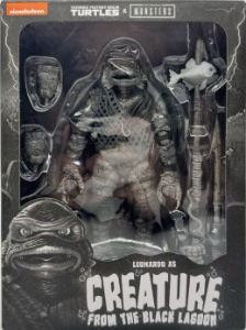 Teenage Mutant Ninja Turtles NECA Leonardo as the Creature from the Black Lagoon (Black & White)