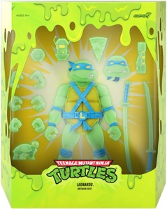 Teenage Mutant Ninja Turtles Super7 Leonardo (Glow in the Dark - Ultimates)