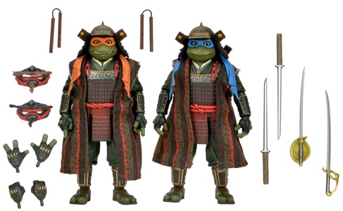 Teenage Mutant Ninja Turtles NECA Leonardo & Michelangelo (Turtles 3)