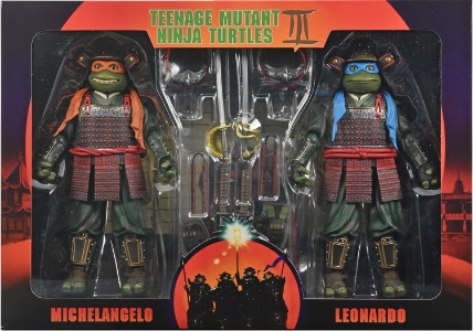 Teenage Mutant Ninja Turtles NECA Leonardo & Michelangelo (Turtles 3)