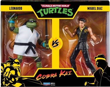 Teenage Mutant Ninja Turtles Playmates Leonardo vs Miguel Diaz (Cobra Kai)