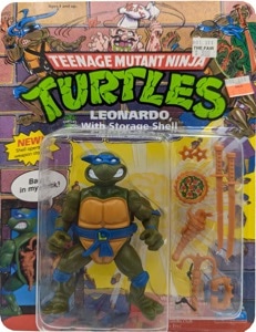 Teenage Mutant Ninja Turtles Playmates Leonardo with Storage Shell