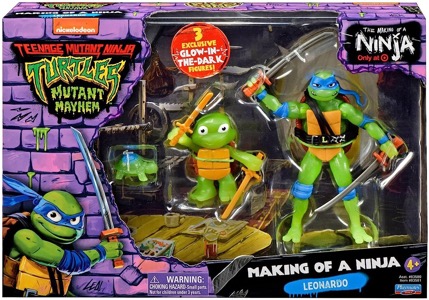 Teenage Mutant Ninja Turtles Playmates Mutant Mayhem Making of a Ninja Leonardo
