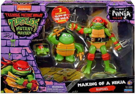 Teenage Mutant Ninja Turtles Playmates Mutant Mayhem Making of a Ninja Raphael