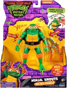 Teenage Mutant Ninja Turtles Playmates Mutant Mayhem Michelangelo (Ninja Shouts)
