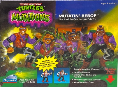 Teenage Mutant Ninja Turtles Playmates Mutatin' Bepop (Mutations)