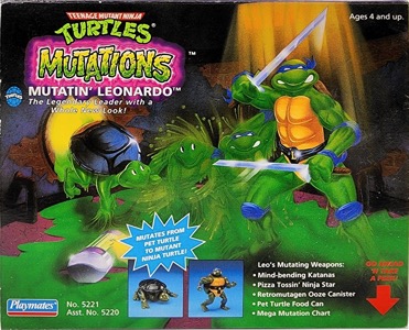 Teenage Mutant Ninja Turtles Playmates Mutatin' Leonardo (Mutations)