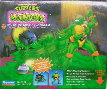 Teenage Mutant Ninja Turtles Playmates Mutatin' Michelangelo (Mutations)