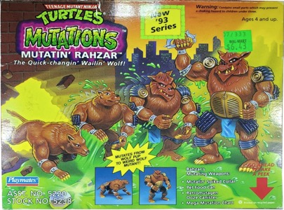 Teenage Mutant Ninja Turtles Playmates Mutatin' Rahzar