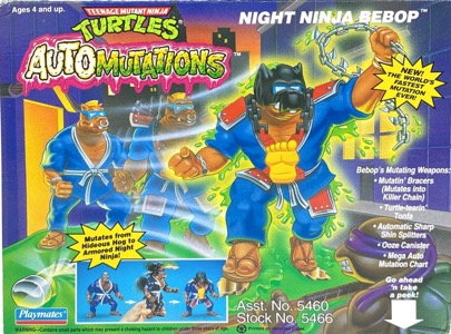 Teenage Mutant Ninja Turtles Playmates Night Ninja Bebop