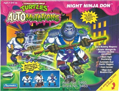 Teenage Mutant Ninja Turtles Playmates Night Ninja Don