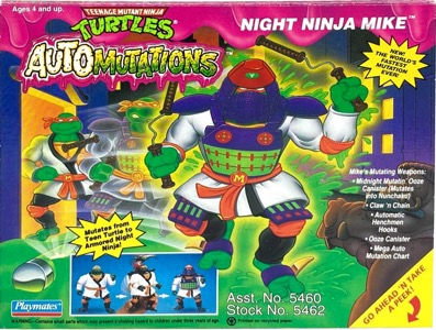 Teenage Mutant Ninja Turtles Playmates Night Ninja Mike
