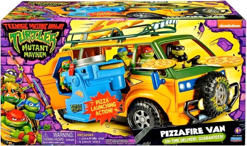 Teenage Mutant Ninja Turtles Playmates Mutant Mayhem Pizza Fire Delivery Van