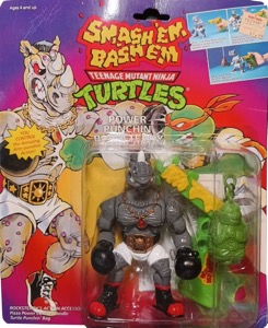 Teenage Mutant Ninja Turtles Playmates Power Punchin' Rocksteady