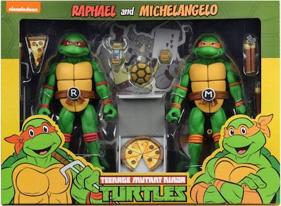 Teenage Mutant Ninja Turtles NECA Raphael and Michelangelo (Cartoon) thumbnail