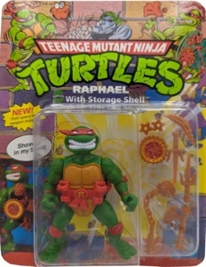 Teenage Mutant Ninja Turtles Playmates Raphael with Storage Shell