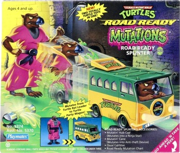 Teenage Mutant Ninja Turtles Playmates Road Ready Splinter