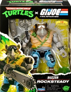 Teenage Mutant Ninja Turtles Playmates Rocksteady x Buzzer