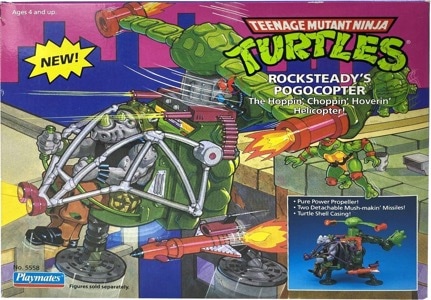 Teenage Mutant Ninja Turtles Playmates Rocksteady's Pogocopter