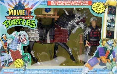 Teenage Mutant Ninja Turtles Playmates Samurai Evil War Horse with Castle Guard (Movie III)