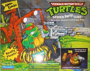 Teenage Mutant Ninja Turtles Playmates Sewer Party Tube