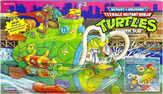 Teenage Mutant Ninja Turtles Playmates Sewer Sub