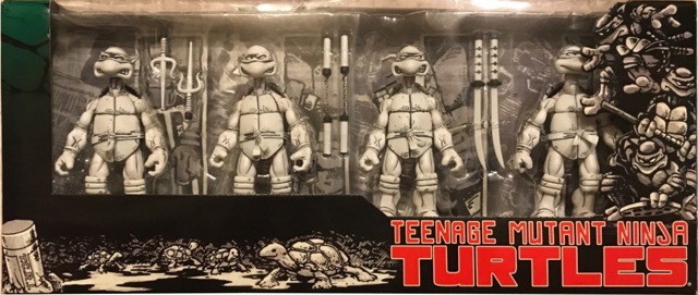 Teenage Mutant Ninja Turtles NECA Teenage Mutant Ninja Turtles (Black & White) 4 Pack thumbnail