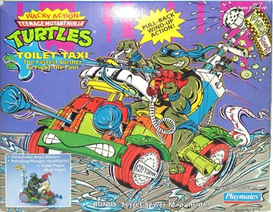 Teenage Mutant Ninja Turtles Playmates Toilet Taxi