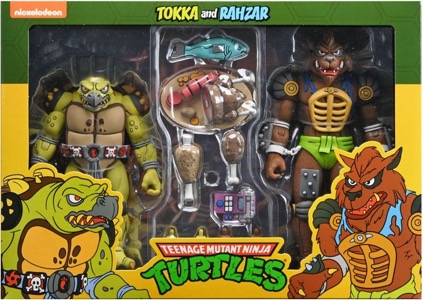 Teenage Mutant Ninja Turtles NECA Tokka and Rahzar (Cartoon)