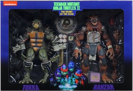 Teenage Mutant Ninja Turtles NECA Tokka and Rahzar (Secret of the Ooze) thumbnail