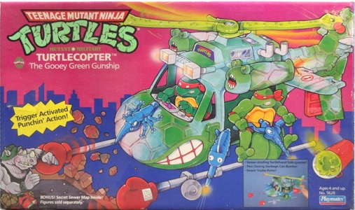Teenage Mutant Ninja Turtles Playmates Turtle Copter
