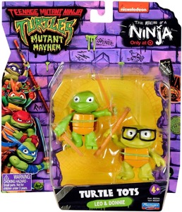Teenage Mutant Ninja Turtles Playmates Mutant Mayhem Turtle Tots Leo & Donnie