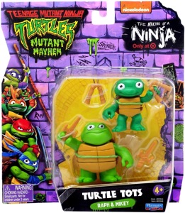 Teenage Mutant Ninja Turtles Playmates Mutant Mayhem Turtle Tots Raph & Mikey