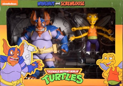 Teenage Mutant Ninja Turtles NECA Wingnut and Screwloose (Cartoon)