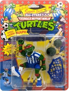 Figurine Tortues Ninja 1991 - Shell Kickin' Raph - Parfait état Sans Boîte