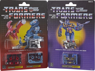 Transformers Vintage G1 Reissue Gurafi, Noizu and Frenzy