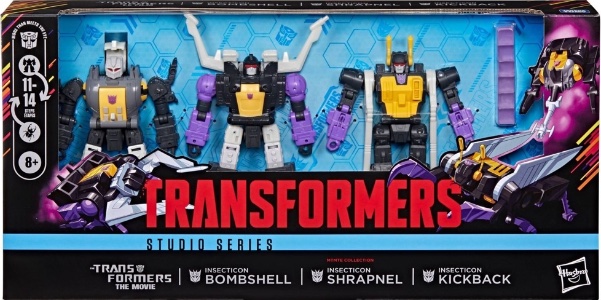 Transformers Studio Series Insecticon Bombshell, Shrapnel & Kickback (Transformers: The Movie - MTMTE Collection)